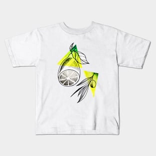 olive  lemon Kids T-Shirt